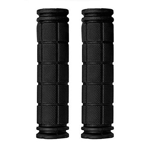 a pair of bicycle rubber handle grips