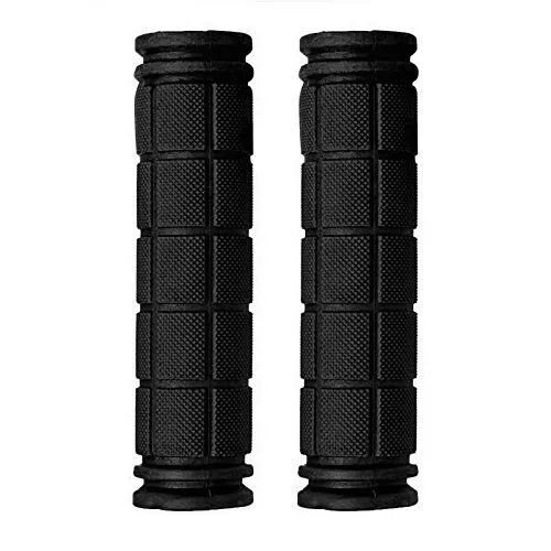 a pair of bicycle rubber handle grips