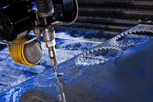 a waterjet cutter
