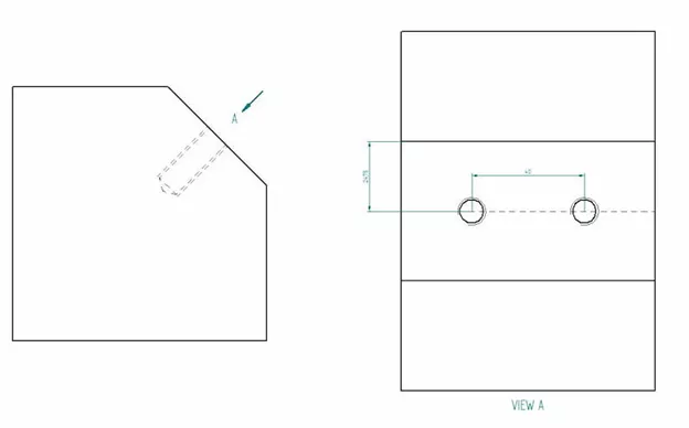 an auxiliary view in engineering drawing