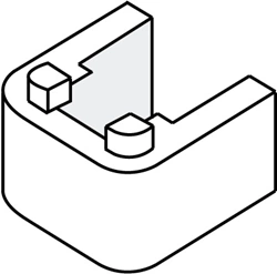 lugs added to a snap fit design assembly