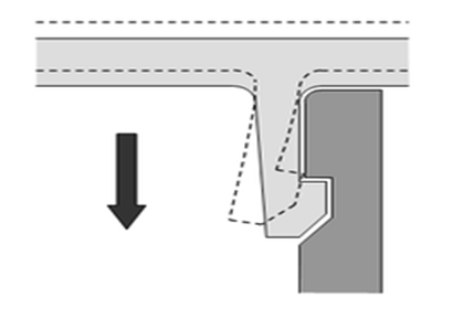 torsion snap fit design