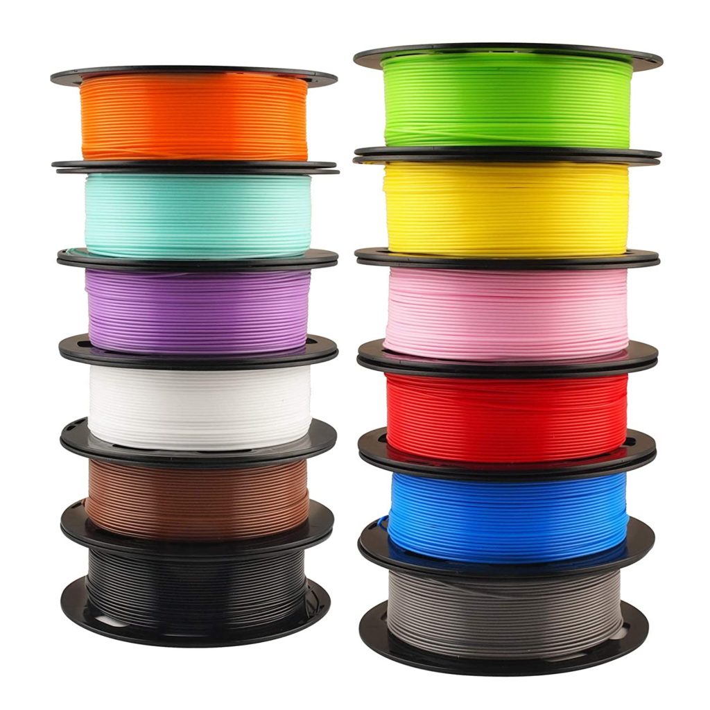 PLA filaments of different colors