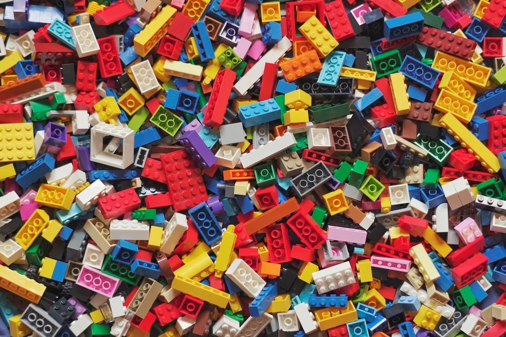 lego bricks made of ABS filament