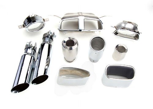 different parts with polished surfaces