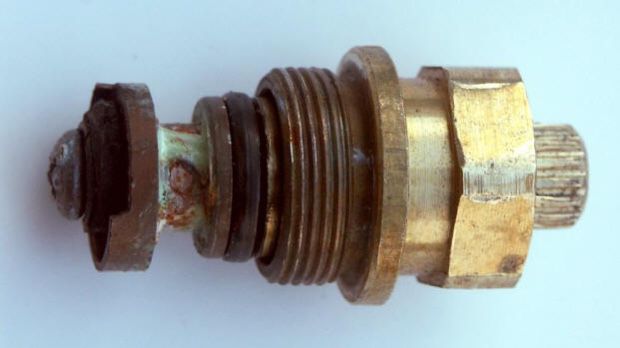 Dezincification of a brass valve  