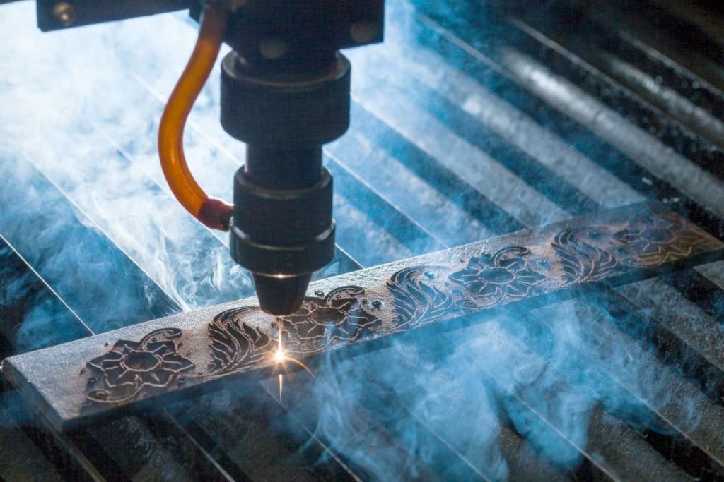 an example of laser engraving method