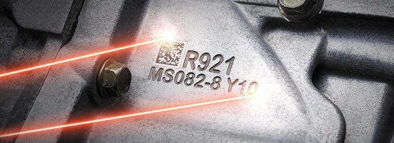 laser marking of serial number on custom parts