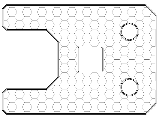 hexagonal infill pattern