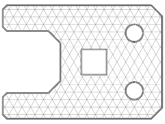 triangular infill pattern