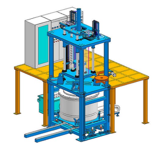 low pressure casting machine