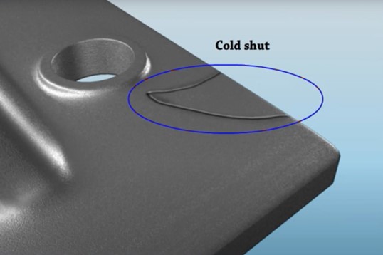 cold shut defect in die casting