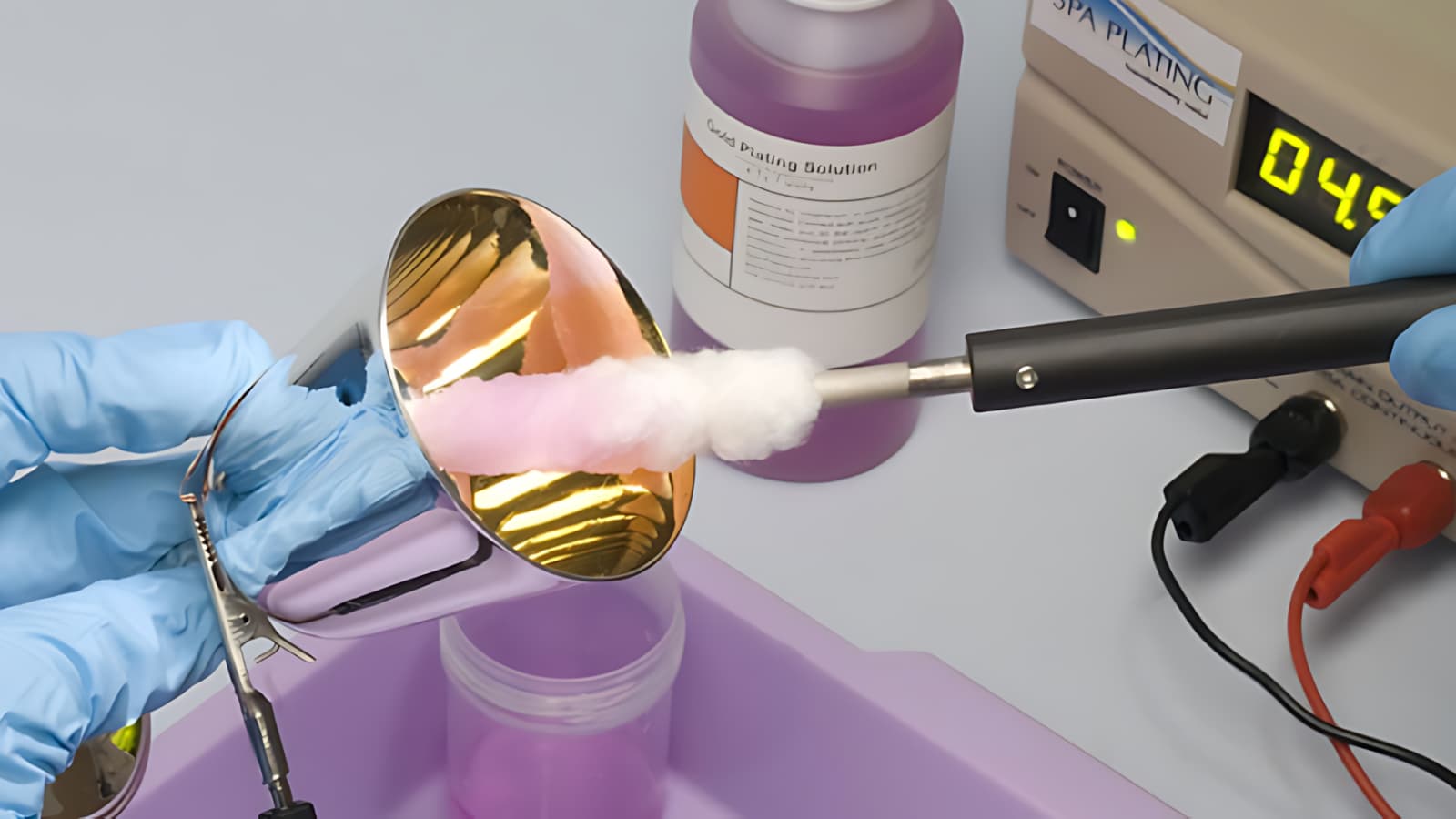 execution of brush electroplating process