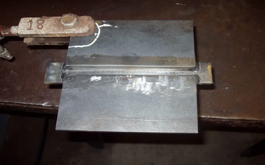 mechanical damage to weld plate
