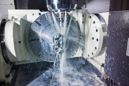 trunnion style 5 axis machine