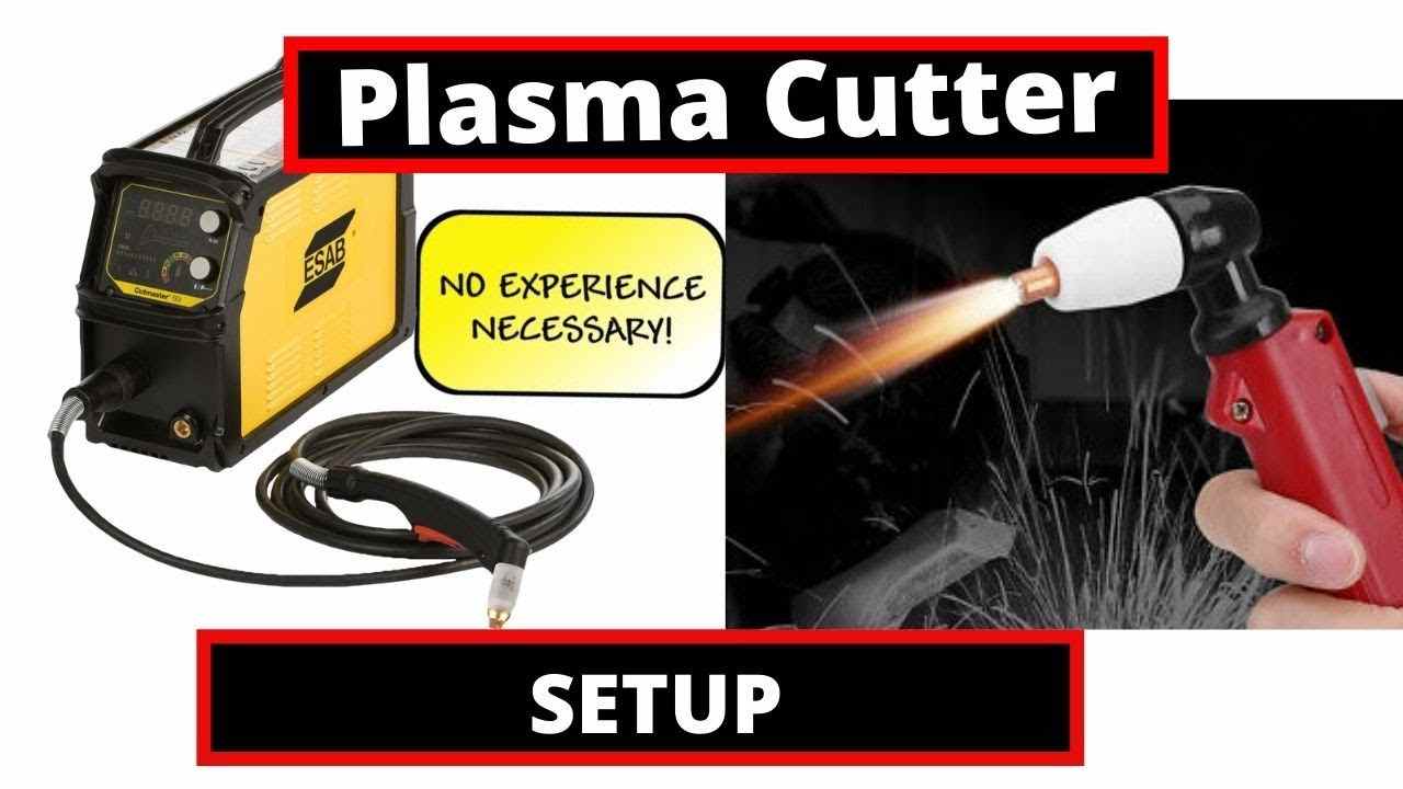 plasma cutting setup