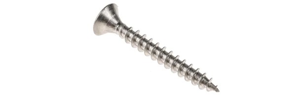 a steel screw fastener