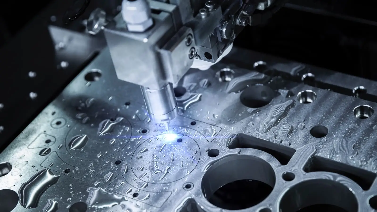 cnc machining in process