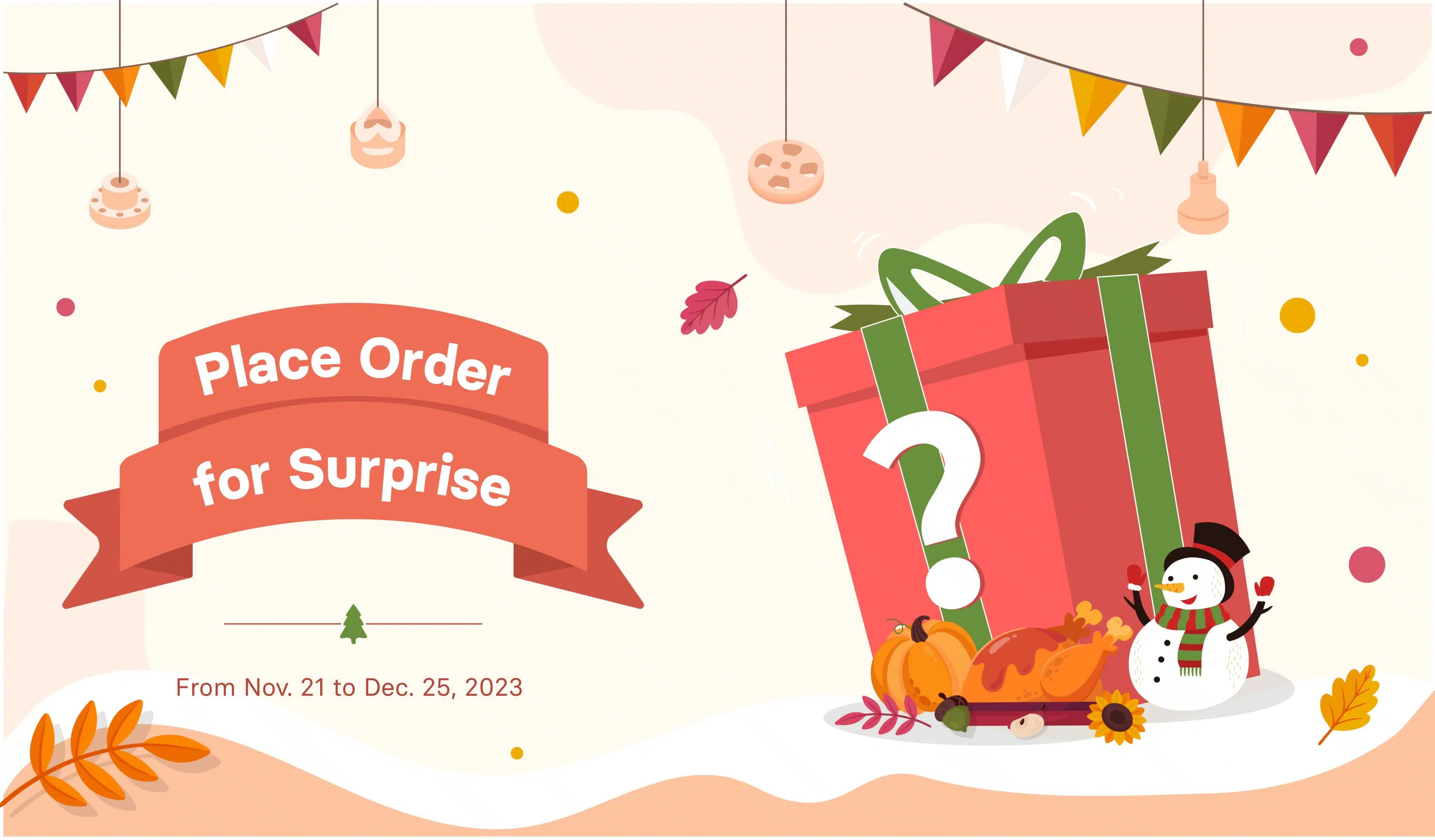 place order for surprise gift