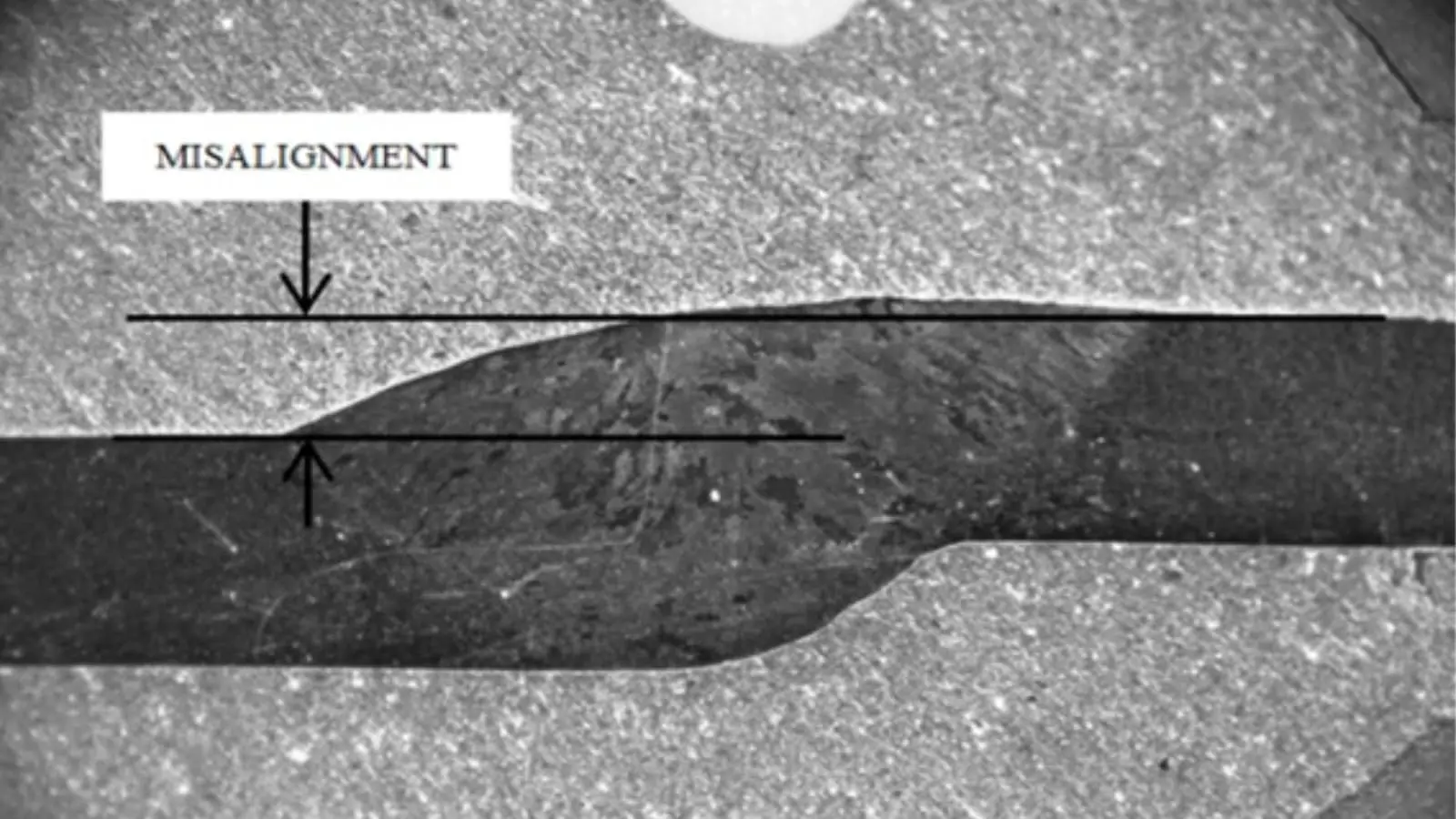 misalighment defect in welding