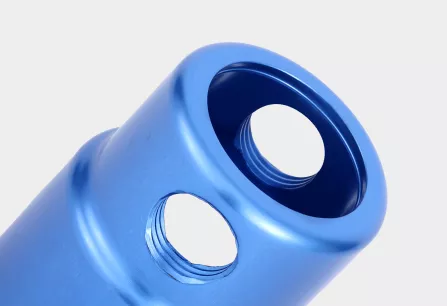 anodizing part blue