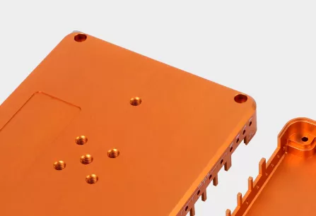 anodizing part orange