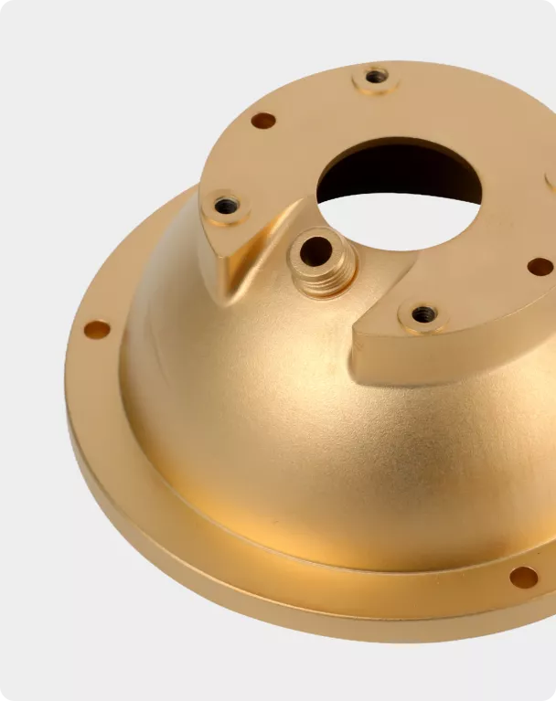 custom cnc machined brass part