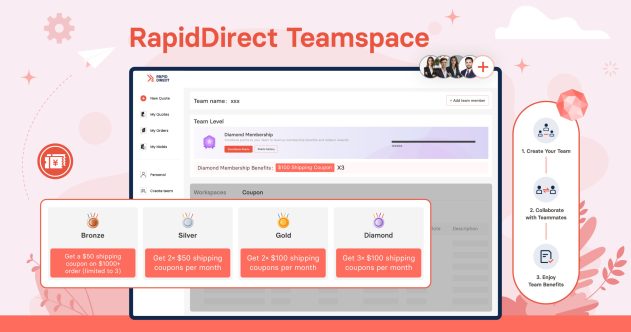 RapidDirect upgraded teamspace