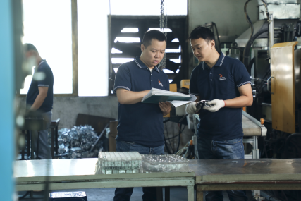 engineer discussing die cast design